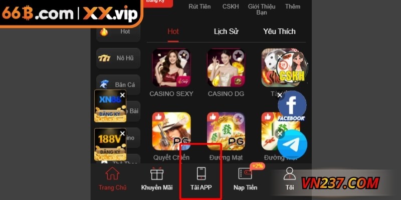 Tải app 66B trải nghiệm giao diện trực quan mượt mà